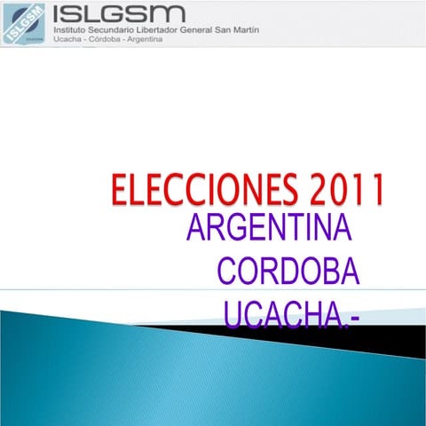ELECCIONES 2009 2011 PPT