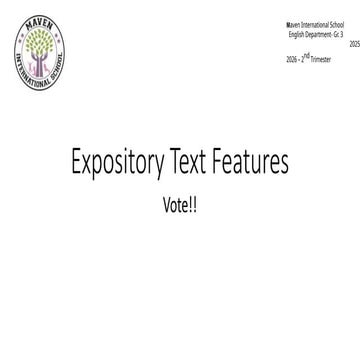 Vote expository text week 6.pptxVote expository text Vote expository ...
