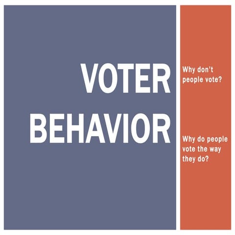 Voter behavior