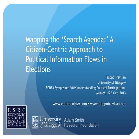 Mapping the 'Search Agenda' in Elections - ECREA Comms & Democracy 2013 Conference