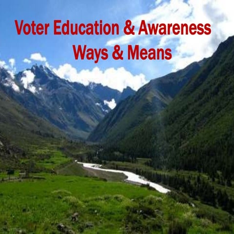 A ppt on Voter Education & Awareness.PPTX