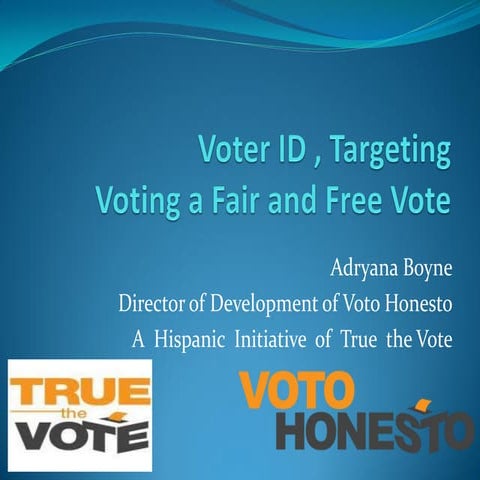 Voter id targeting and election integrity