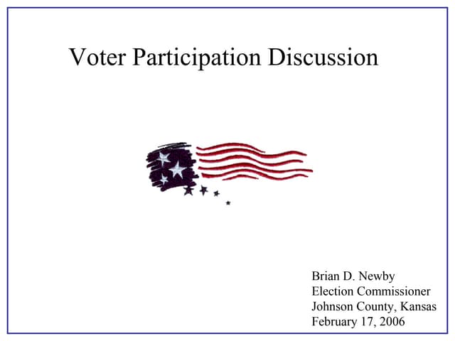 Voter Participation, Stanley Greenb...