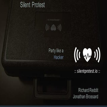 Silent Protest:  A Wearable Protest Network