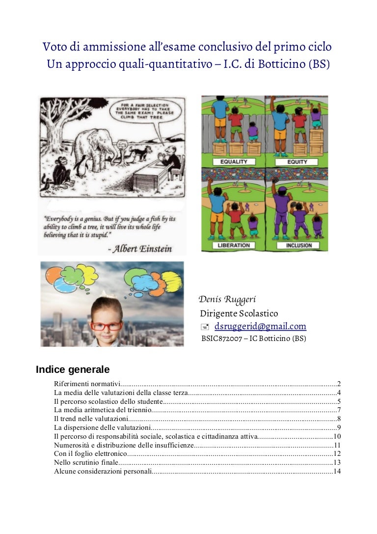Voto Di Ammissione All Esame Conclusivo Del Primo Ciclo