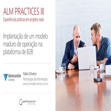 Implantação de um modelo maduro de operação na plataforma B2B.