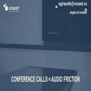 Voxeet Pitch Deck | PDF