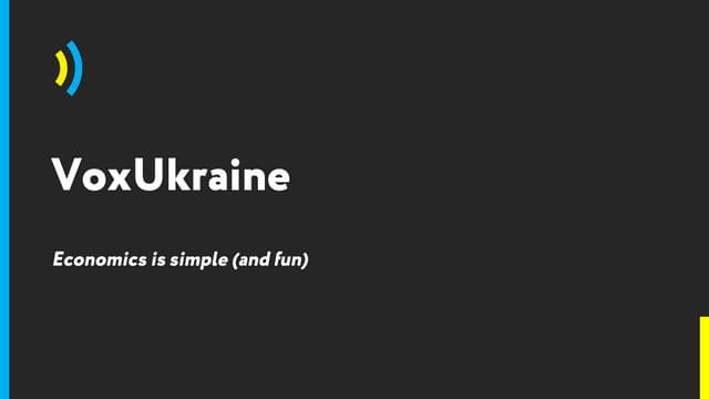 VoxUkraine - Economics is simple (and fun)