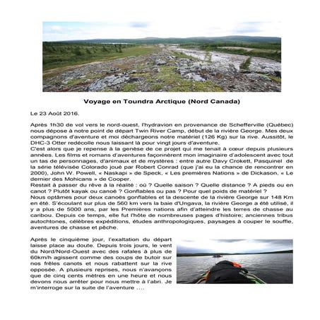 Voyage Toundra Arctique