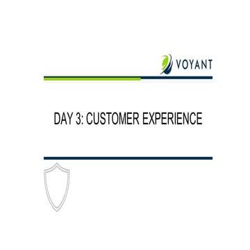 Voyant Academy UCaaS Training Day 3 Customer Experience