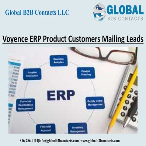 Voyence ERP product customers mailing leads