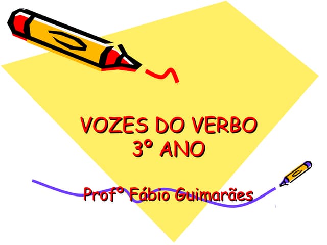 Vozes verbais