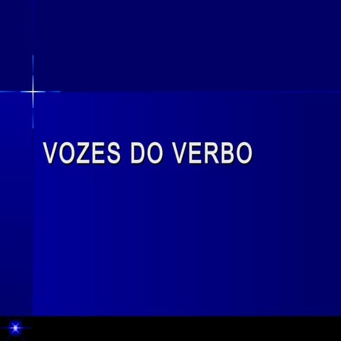 Vozes verbais 8 ano