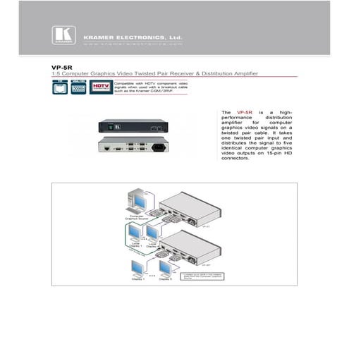 Kramer VP-300T | PDF