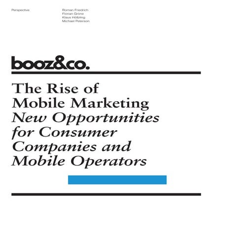 The Rise of Mobile Marketing