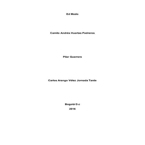 Ed modo