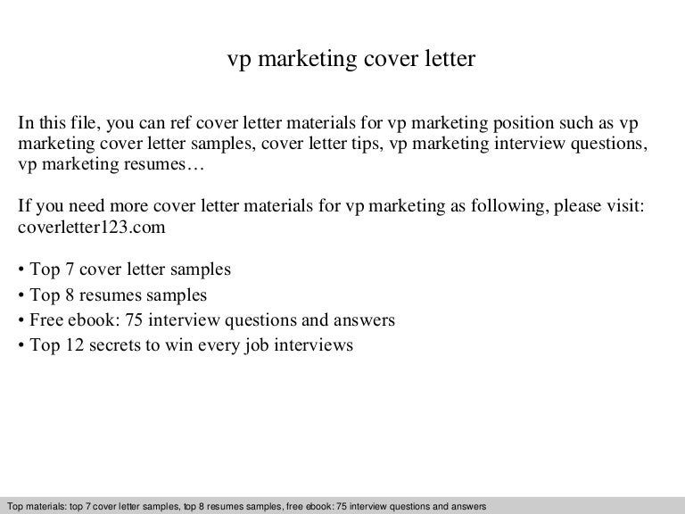 marketing resume cover letters