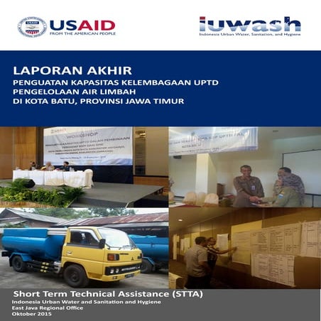 Laporan Akhir Penguatan Kapasitas Kelembagaan UPTD Pengelolaan Air Limbah - Batu, Jawa Timur