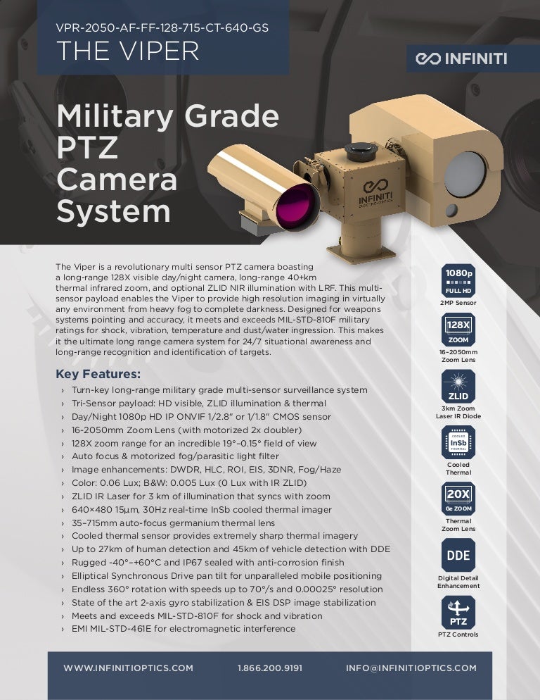 Thermal Infrared Surveillance Camera Long Range EO/IR PTZ Surveillan…