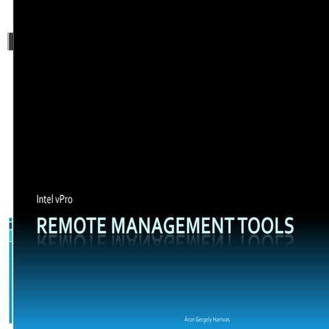 Aron Hamvas - Intel vPro