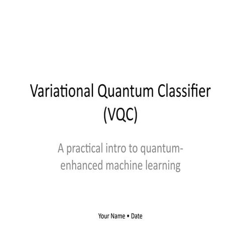The Variational Quantum Eigensolver | PPTX
