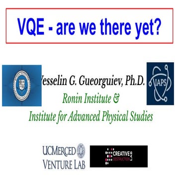 Vqe  - are we there yet?