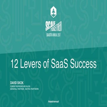 12 Key Levers of SaaS Success