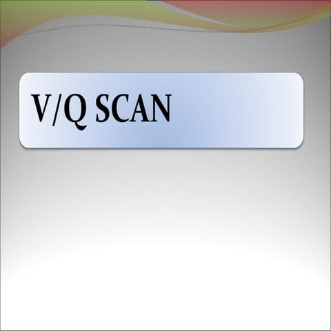 VQ scan of lung
