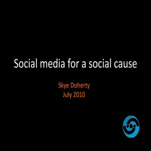 Social media for social causes