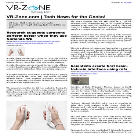 VR-Zone Tech News for the Geeks Mar 2013 Issue