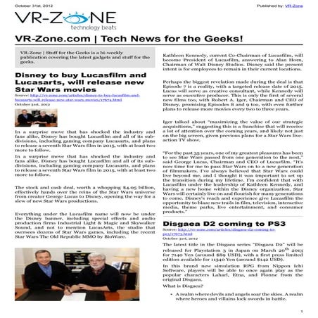VR-Zone Tech News for the Geeks Nov 2012 Issue