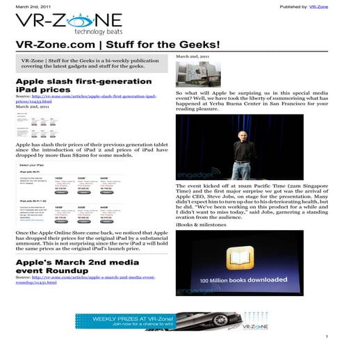 VR-Zone Technology News | Stuff for the Geeks! Mar 2011 Issue