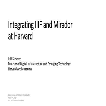 Integrating IIIF and Mirador at Harvard