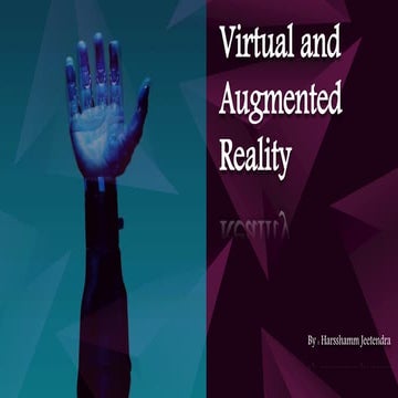 VIRTUAL REALITY & AUGMENTED REALITY 