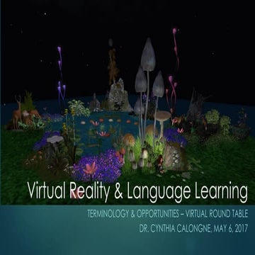 Vr and language learning cynthia calongne