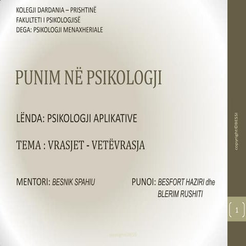 Vrasje -  Vetëvrasja 