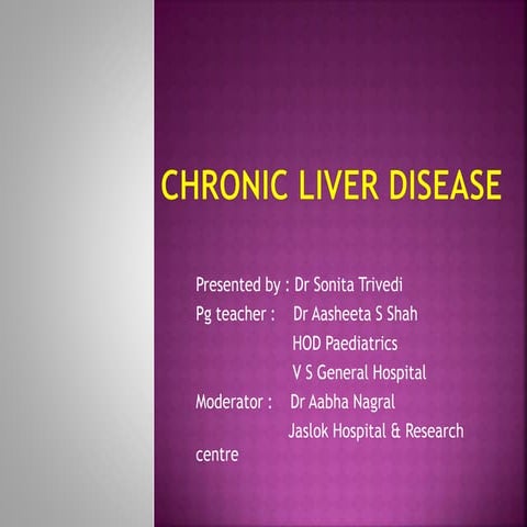 Chronic liver disease ( concise long case approach ) | PDF