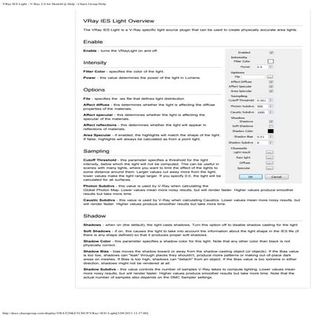 Vray ies light sketchup help