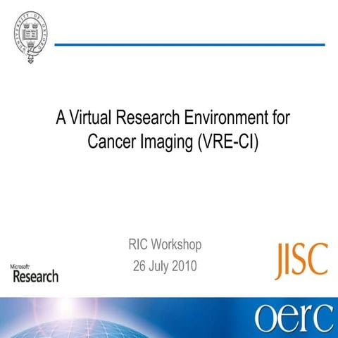 Vre ci presentation -ric workshop - july 26th