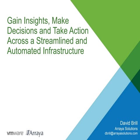 Gain Insights, Make Decisions, and Take Action Across a Streamlined and Autom...