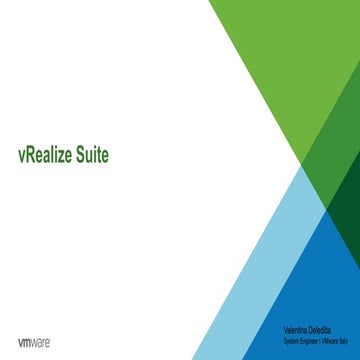  Webinar Fondazione CRUI e VMware: VMware vRealize Suite