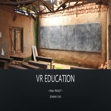 VR education 