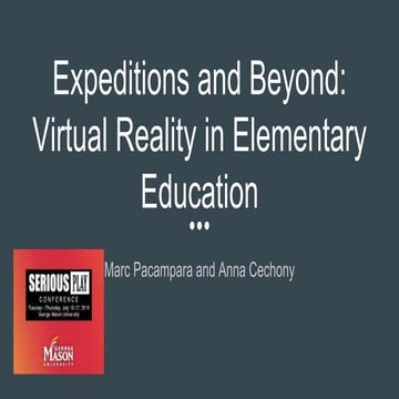 To Expeditions and Beyond: Virtual Reality in Elementary Education