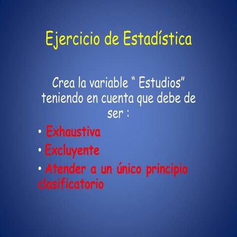 Variable estudio