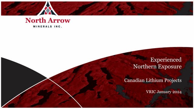 North Arrow Minerals VRIC Booth Presentation