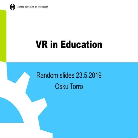 VR in education
