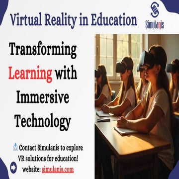 VR in Education | Virtual Reality in Education | Simulanis | PDF