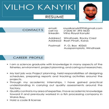 VR KANYIKI Resume