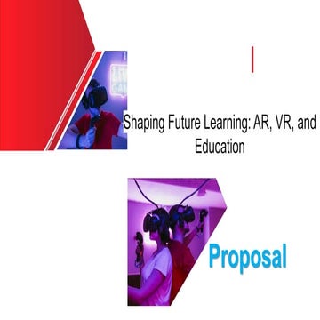 Virtual Reality AR Lab SET UP Proposal for