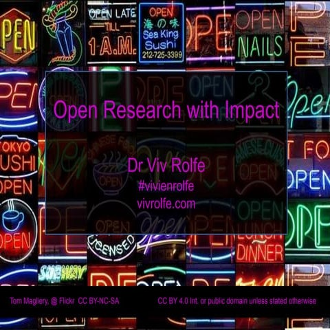 Open licensing and academic research - 9th april 2014 